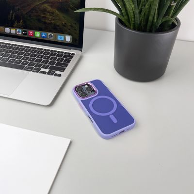 5. Etui Wozinsky Fashion Case z MagSafe na Samsung Galaxy S24 FE - fioletowe