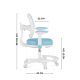 7. Fotel obrotowy Junior 3.6 Blue