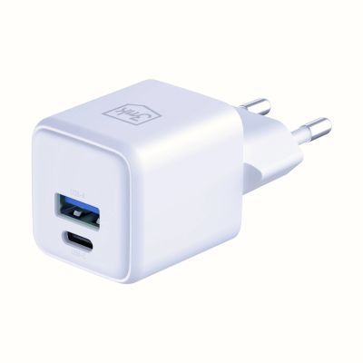 9. Ładowarka sieciowa 3mk Hyper GaN Charger 20W QC4+ PD PPS USB-C USB-A - biała