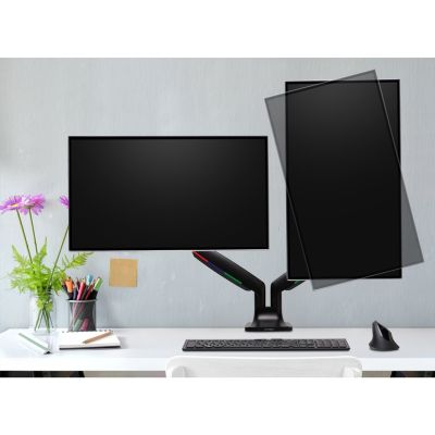 2. Kensington Podwójne ramię SmartFit One-Touch do monitora, z regulacją wysokości