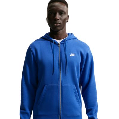 3. Bluza męska Nike Club BB FZ Hoodie niebieska FN3861 480