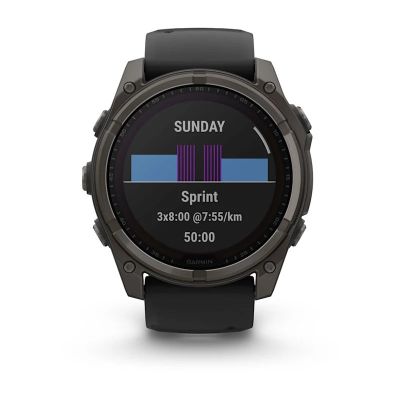 28. Zegarek Garmin Fenix 8 Solar Sapphire Titanium Carbon Grey DLC Black