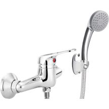 Bateria prysznicowa ścienna z zestawem prysznicowym BYU_041M 5907650801061