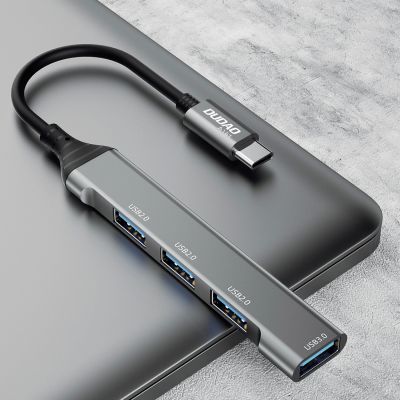 2. Dudao HUB 4w1 USB-C - 4x USB-A (3 x USB2.0 / USB3.0) 6,3cm czarny (A16T)
