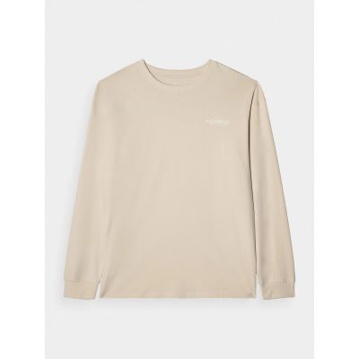 6. Longsleeve oversize z nadrukiem męski 4F 4FRAW24TLONM502-12S