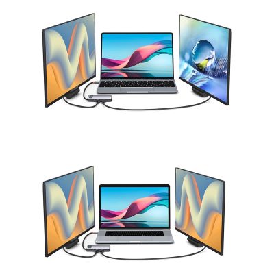 12. Baseus Metal Gleam Series stacja dokująca HUB 7 w 1 USB Typ C - 1 x HDMI / 1 x VGA / 3 x USB 3.2 Gen. 1 / 1 x Power Delivery / 1 x RJ-45 Ethernet szary (WKWG040013)