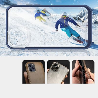 3. Clear 3in1 etui do iPhone 11 Pro Max żelowy pokrowiec z ramką niebieski