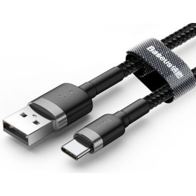 2. BASEUS KABEL USB-C CAFULE CATKLF-UG1 2A 3M CZARNY