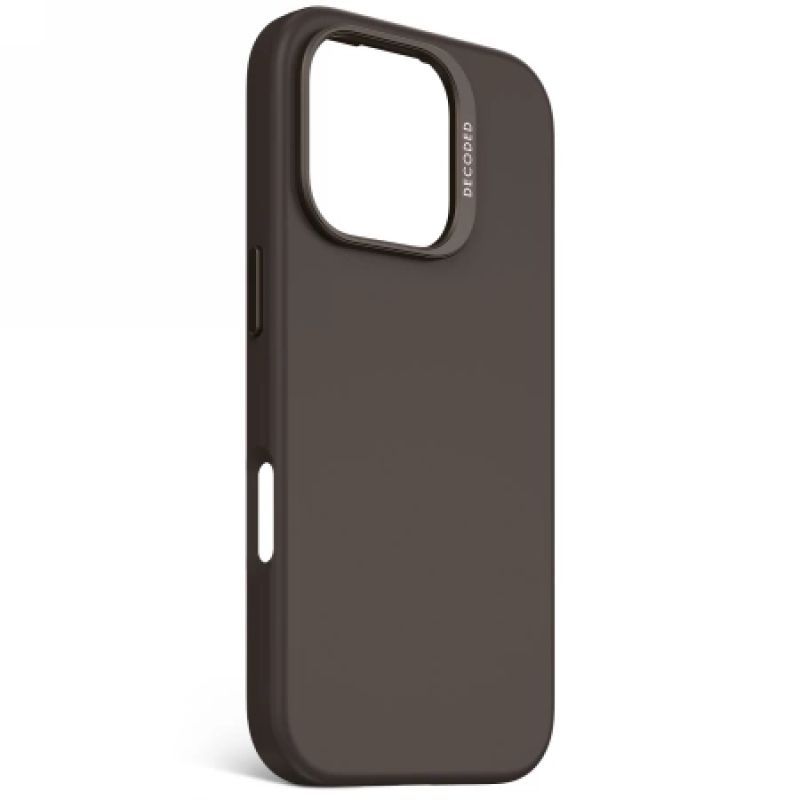 2. Etui Decoded AntiMicrobial Silicone Backcover z MagSafe do iPhone 16 Pro - ciemnobrązowe