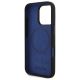 7. Etui BMW Silicone Hexagon Blue Line MagSafe na iPhone 16 Pro Max - czarne