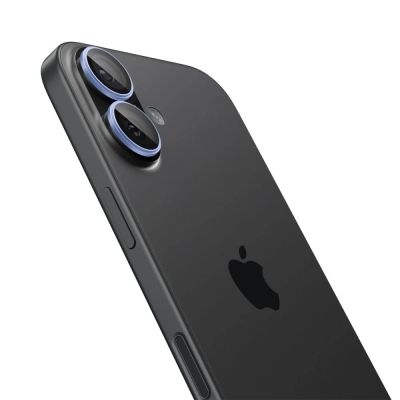 3. Osłona aparatu Spigen Optik Pro GLAS.TR ”EZ FIT” 2-pack na iPhone 16 / 16 Plus / 17 - niebieska