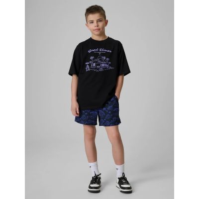 5. Spodenki plażowe boardshorty chłopięce 4F 4FJRSS26UBDSM215-90A