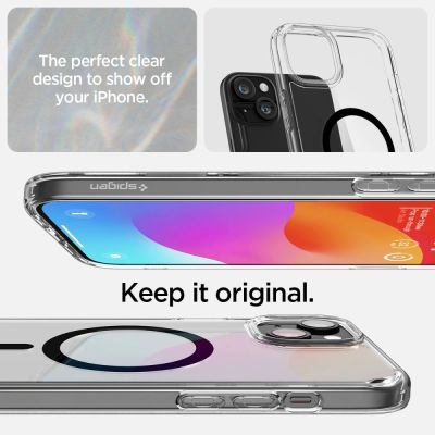 9. Etui Spigen Ultra Hybrid Mag z MagSafe na iPhone 15 Plus - czarne