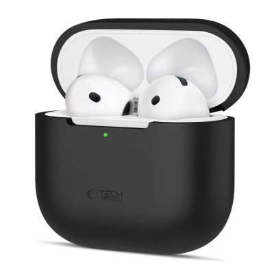 Etui Tech-Protect Silicone na Apple AirPods 4 - czarne