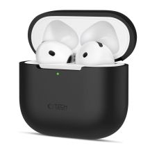Etui Tech-Protect Silicone na Apple AirPods 4 - czarne
