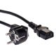 3. Kabel Akyga AK-PC AK-PC-06A (Hybrydowa standardu C/E/F (CEE 7/7) M - C13 M; 3m; kolor czarny)