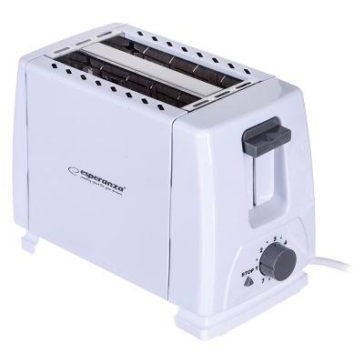 3. Toster Esperanza Caprese EKT001 (600W; kolor biały)