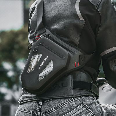 6. Torba motocyklowa Rockbros na nogę, udo, pas, ramię - czarna