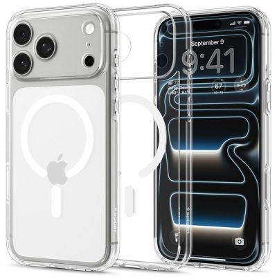Etui Spigen Ultra Hybrid MagSafe na iPhone 18 Pro Max / 17 Pro Max - przezroczysto-białe
