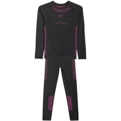 2. Bielizna bezszwowa dla dziewczynki 4F F250 głęboka czerń 4FJWAW25USEAF250 20S