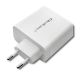 4. QOLTEC ŁADOWARKA SIECIOWA 63W | 5-20V | 1.5-3A | USB TYP C PD | USB QC 3.0 | BIAŁA