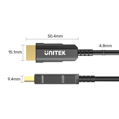 4. UNITEK C11072BK-50M kabel HDMI HDMI Typu A (Standard) Czarny