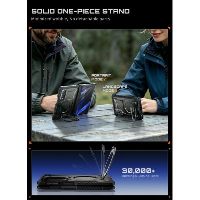 8. Etui Supcase UB Grip Mag MagSafe prywatyzujące na Samsung Galaxy Z Fold 8 - czarne