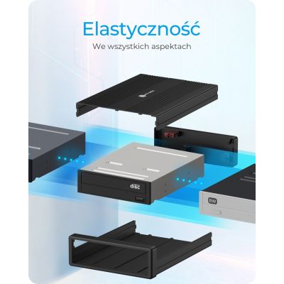 10. Obudowa ICY BOX IB-525-U3 5.25" SATA III USB Type-C