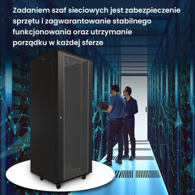 14. EXTRALINK SZAFA RACK STOJĄCA 32U 800X800 CZARNA