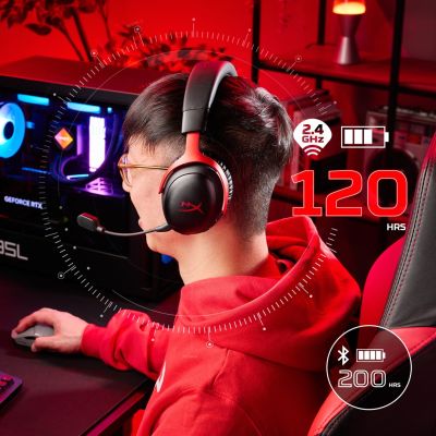 208. HyperX Cloud III Wireless – bezprzewodowy zestaw słuchawkowy do gier (czarny)
