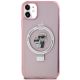 3. Etui Karl Lagerfeld Ring Stand Karl&Choupettte MagSafe na iPhone 11 / Xr - różowe