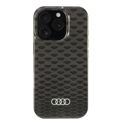 Etui Audi IML Stitching Pattern MagSafe na iPhone 16 Pro 6.3" - czarne