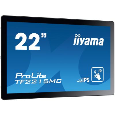 Monitor iiyama ProLite TF2215MC-B2, 54.6cm (21.5''), Projected Capacitive, 10 TP, Full HD, czarny