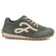 2. Skórzane półbuty damskie sneakersy zamszowe zielone Filippo  DP7961