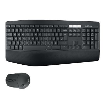 13. Logitech MK850 Performance klawiatura Dołączona myszka Uniwersalne RF Wireless + Bluetooth QWERTZ Niemiecki Czarny