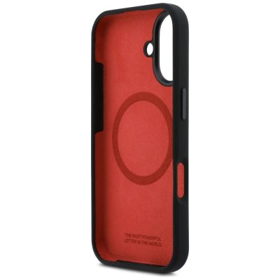 7. Etui BMW M Silicon Horizontal Line MagSafe na iPhone 17 - czarne