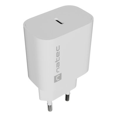 13. NATEC ŁADOWARKA SIECIOWA RIBERA 1X USB-C 20W BIAŁA