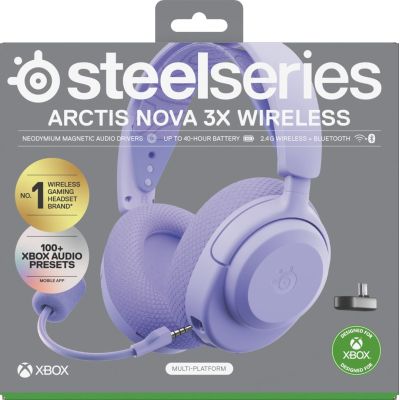 32. Słuchawki Steelseries Arctis Nova 3X Wireless for Xbox, Levander