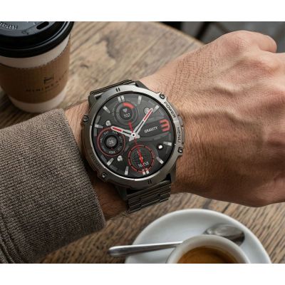 20. Smartwatch Gravity Czarny Pasek + Bransoleta GT42-5