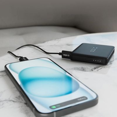 11. Powerbank SBS NanoTube 5000 mAh High-Density - czarny