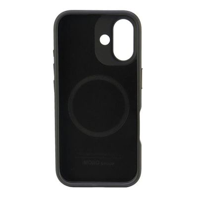 6. Etui Audi Genuine Leather z MagSafe na iPhone 16 6.1" - czarno-czerwone