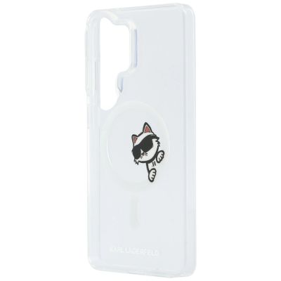 6. Etui Karl Lagerfeld IML Peekaboo Choupette MagSafe ba Samsung Galaxy S26 Ultra - przezroczyste