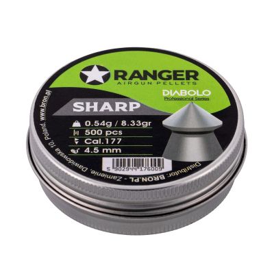 3. Śrut 4,5 mm RANGER Diabolo Professional Sharp szpic 500 szt. 0,54 g