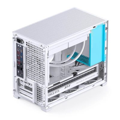 7. Jonsbo D32 PRO White PC-Gehäuse, Mini-Gehäuse, mATX, Tempered Glass - weiß