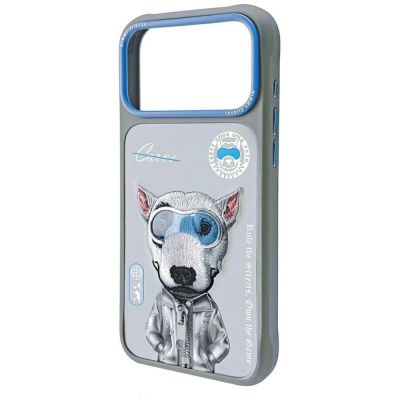6. Etui Nimmy Cool&Cute 2.0 nag na iPhone 17 Pro Max - szare