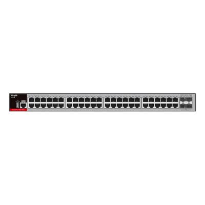 10. Zarządzalny Switch Ruijie L2+ | 48 portów 1Gbit + 4 porty SFP 2.5Gbit | 2 wentylatory, 1 wbudowany zasilacz AC | Rack