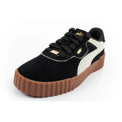 3. Puma buty sportowe damskie trampki Carina 3.0 skórzane czarne modne