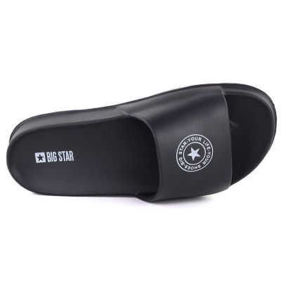 3. Klapki damskie basenowe plażowe na platformie czarne Big Star TT274A043