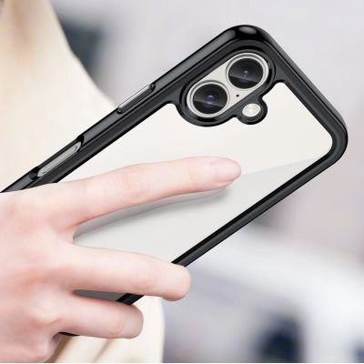 5. Etui Outer Space Case z żelową ramką do iPhone 16 - czarne