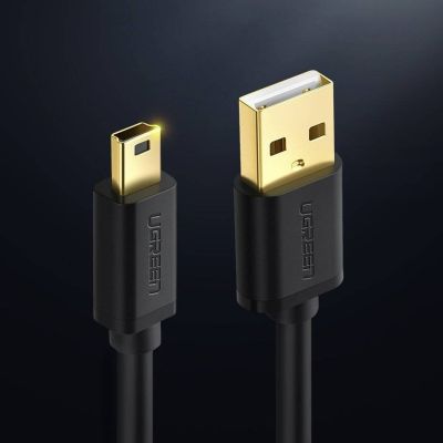 6. Ugreen kabel USB - mini USB 480 Mbps 3 m US132 (czarny)